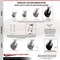 Service Caster 8 Inch Kingpinless Glass Filled Nylon Caster Brakes/Swivel Locks 2 Rigid, 2PK SCC-KP30S820-GFNR-SLB-BSL-2-R-2 - alternate 7
